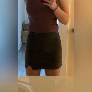 Wild Fable Charcoal Mini Skirt